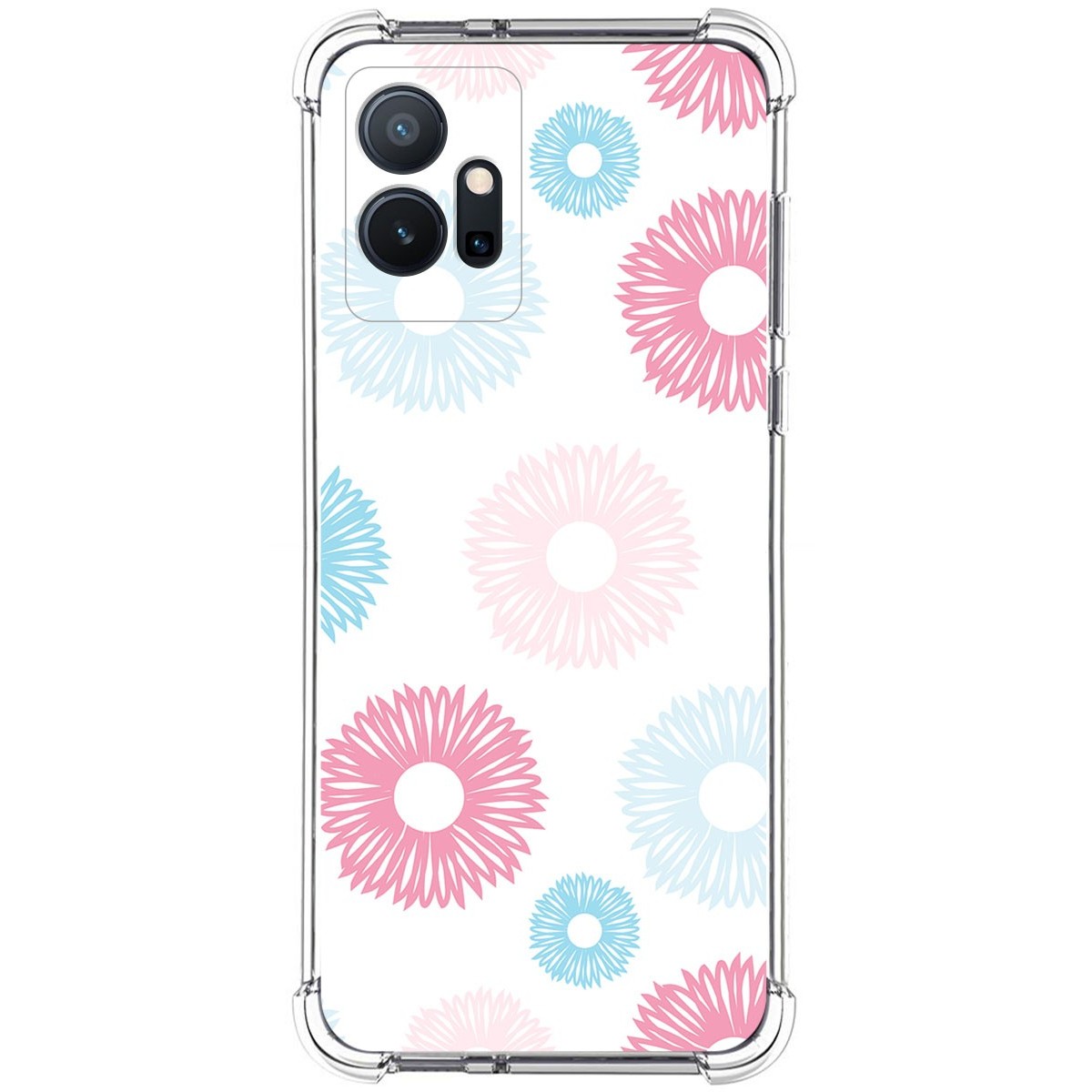 Funda Silicona Antigolpes para Vivo Y55 5G diseño Flores 06 Dibujos