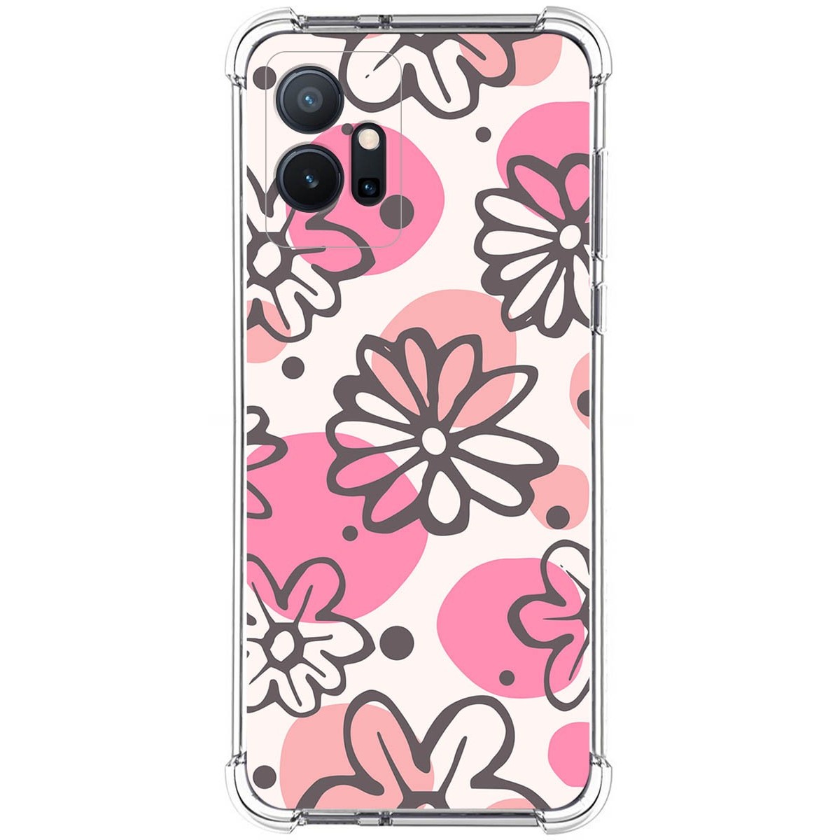 Funda Silicona Antigolpes para Vivo Y55 5G diseño Flores 09 Dibujos