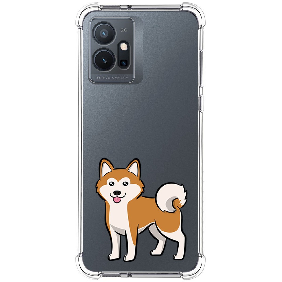 Funda Silicona Antigolpes para Vivo Y55 5G diseño Perros 02 Dibujos