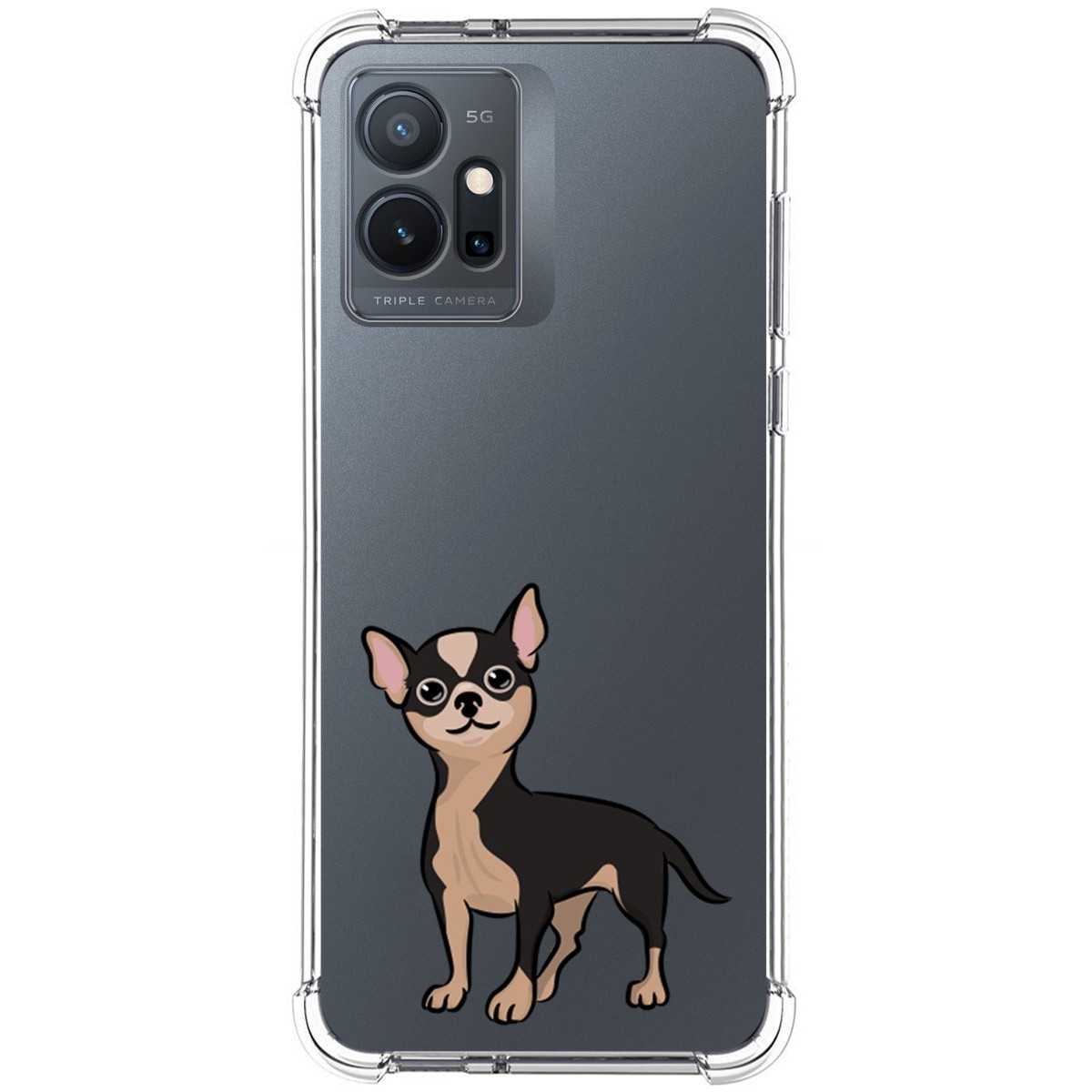 Funda Silicona Antigolpes para Vivo Y55 5G diseño Perros 05 Dibujos