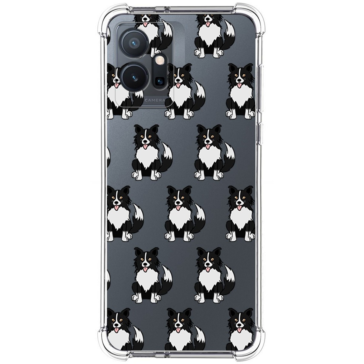 Funda Silicona Antigolpes para Vivo Y55 5G diseño Perros 07 Dibujos