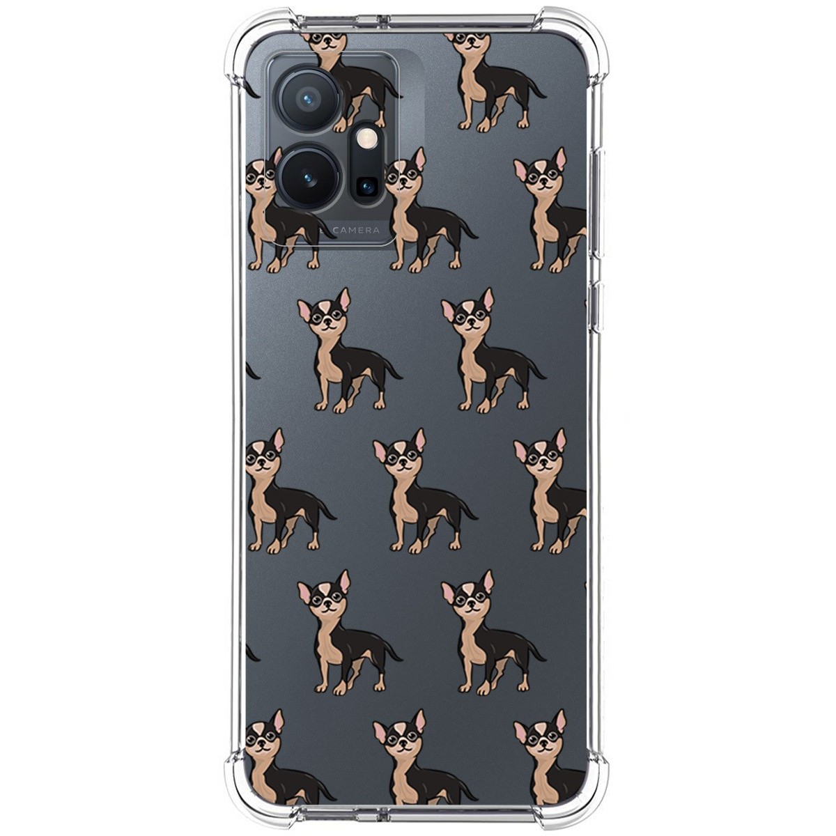 Funda Silicona Antigolpes para Vivo Y55 5G diseño Perros 11 Dibujos