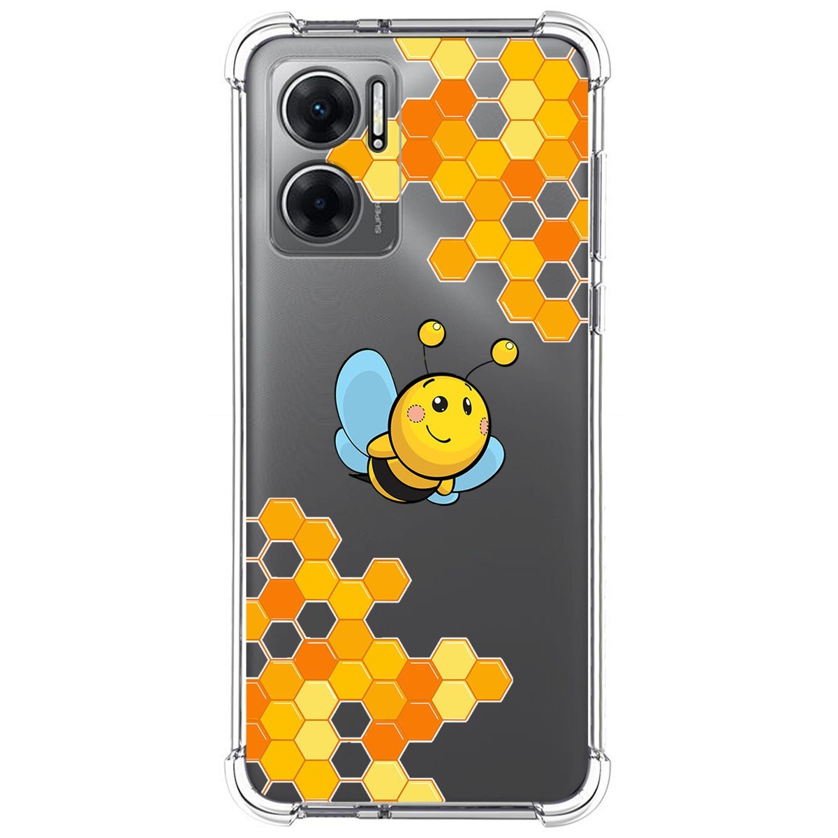 Funda Silicona Antigolpes para Xiaomi Redmi 10 5G diseño Abeja Dibujos
