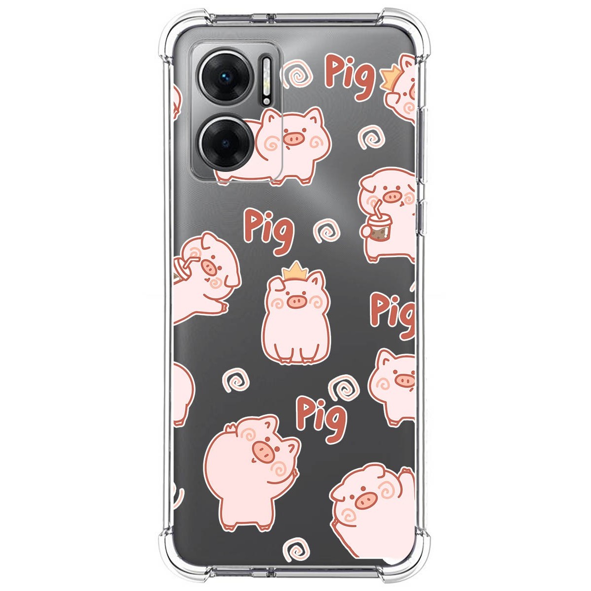 Funda Silicona Antigolpes para Xiaomi Redmi 10 5G diseño Cerdos Dibujos