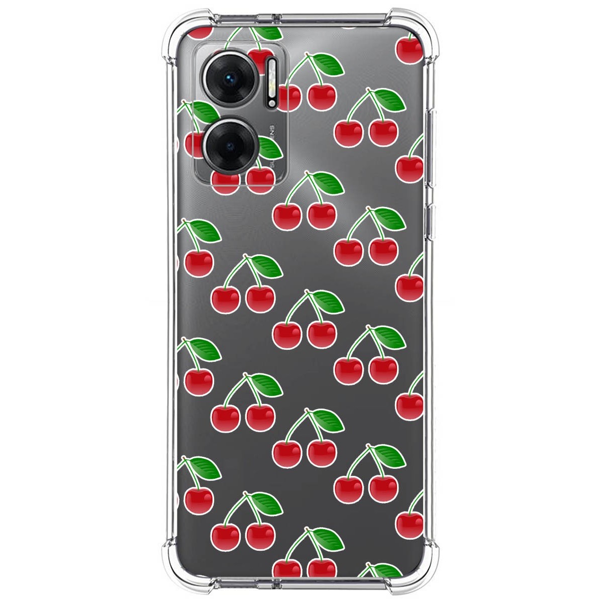 Funda Silicona Antigolpes para Xiaomi Redmi 10 5G diseño Cerezas Dibujos