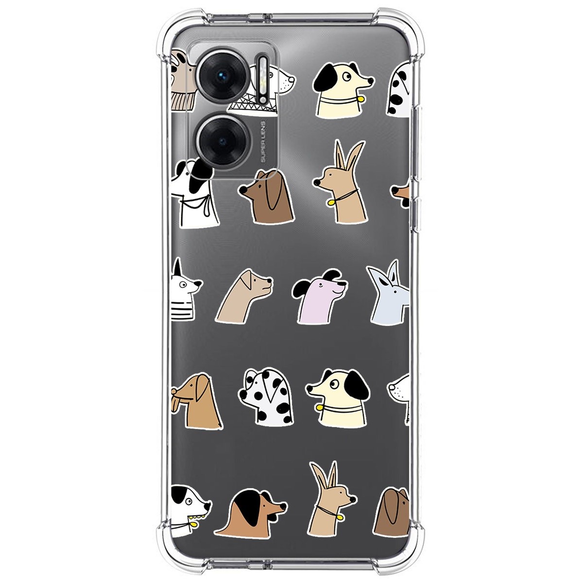 Funda Silicona Antigolpes para Xiaomi Redmi 10 5G diseño Perros Dibujos