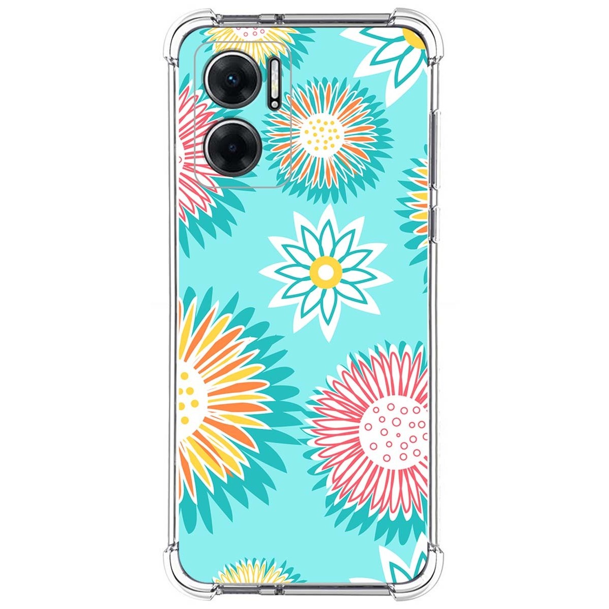 Funda Silicona Antigolpes para Xiaomi Redmi 10 5G diseño Flores 05 Dibujos