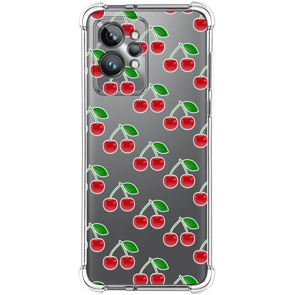 Funda Silicona Antigolpes para Realme GT 2 Pro 5G diseño Cerezas Dibujos