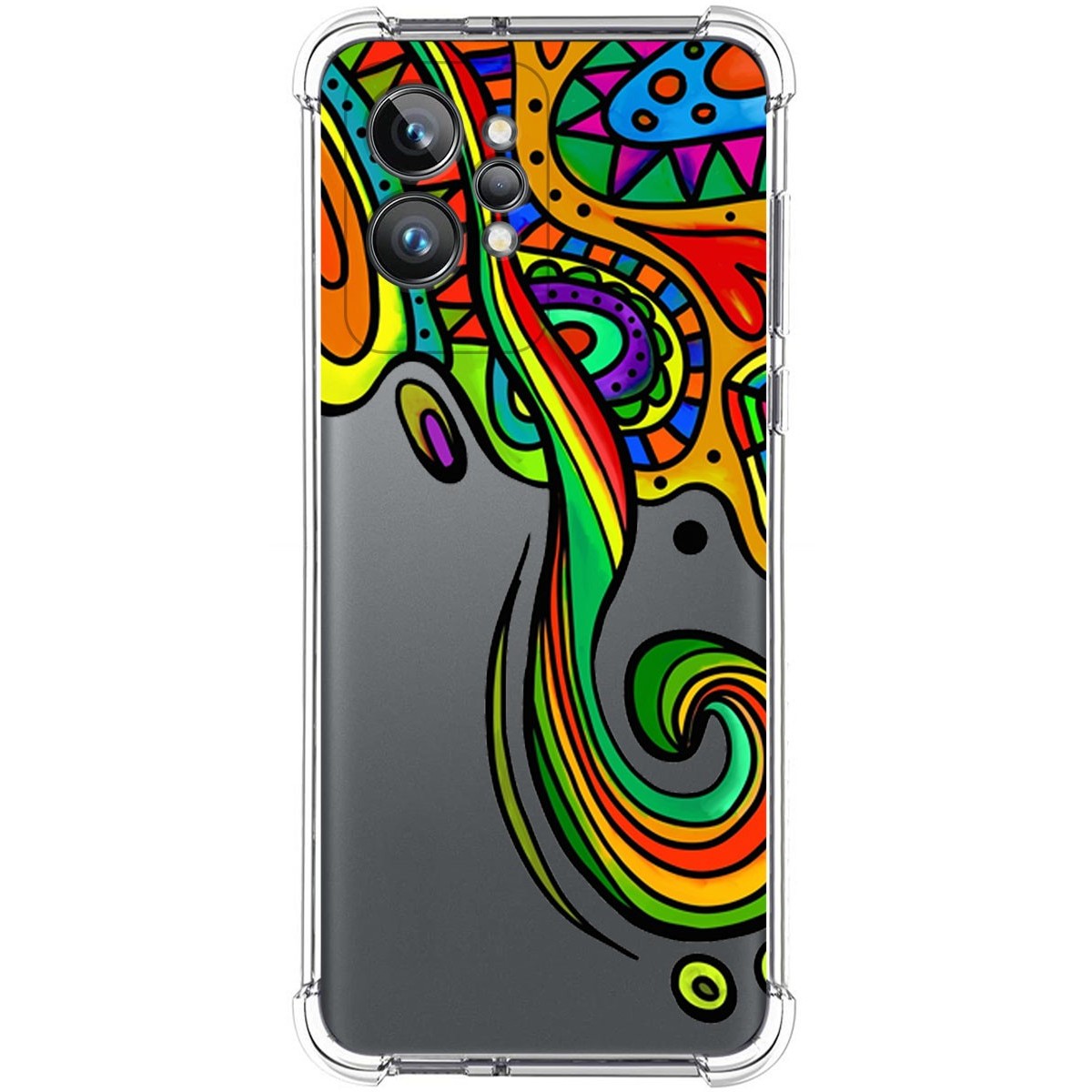 Funda Silicona Antigolpes para Realme GT 2 Pro 5G diseño Colores Dibujos