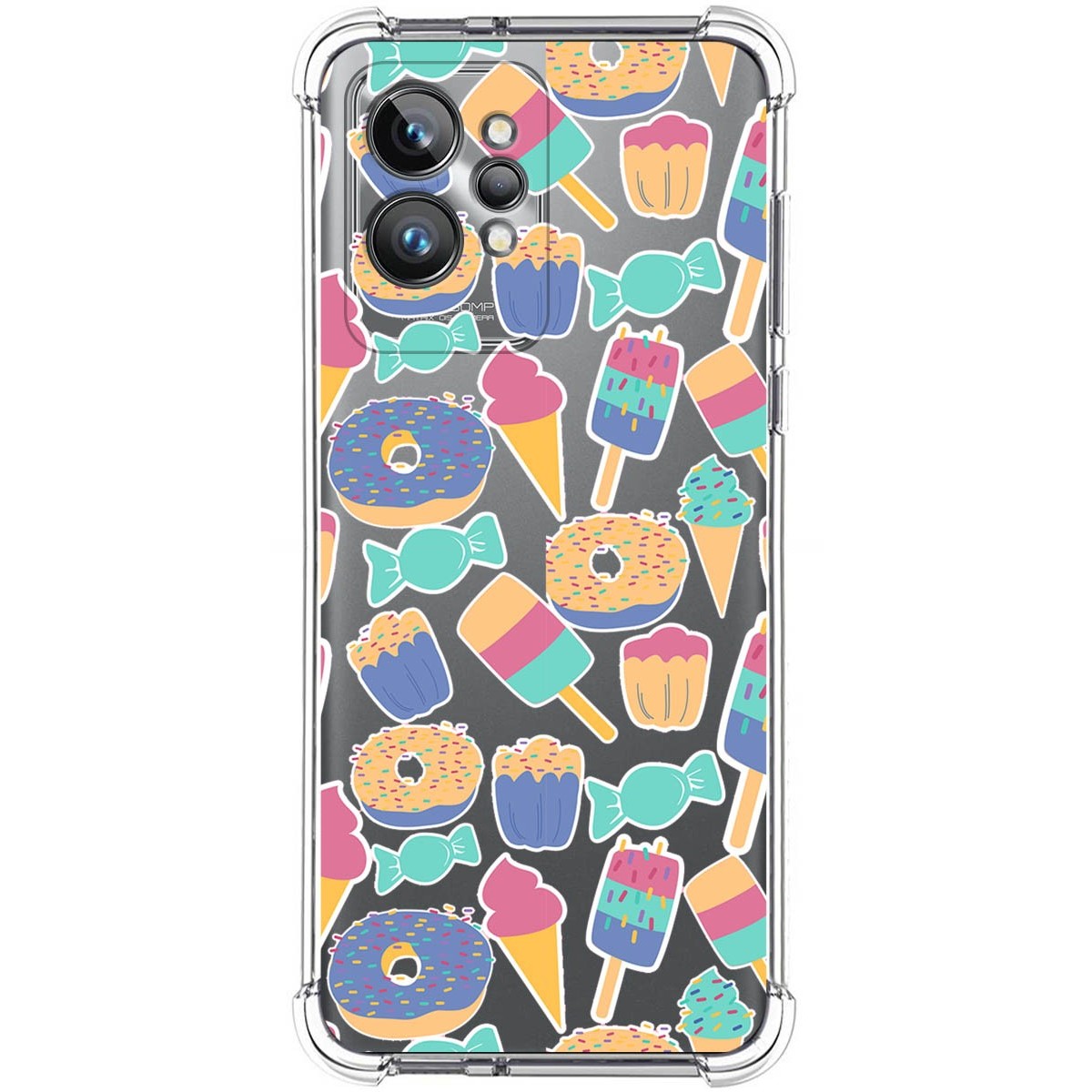 Funda Silicona Antigolpes para Realme GT 2 Pro 5G diseño Dulces 02 Dibujos