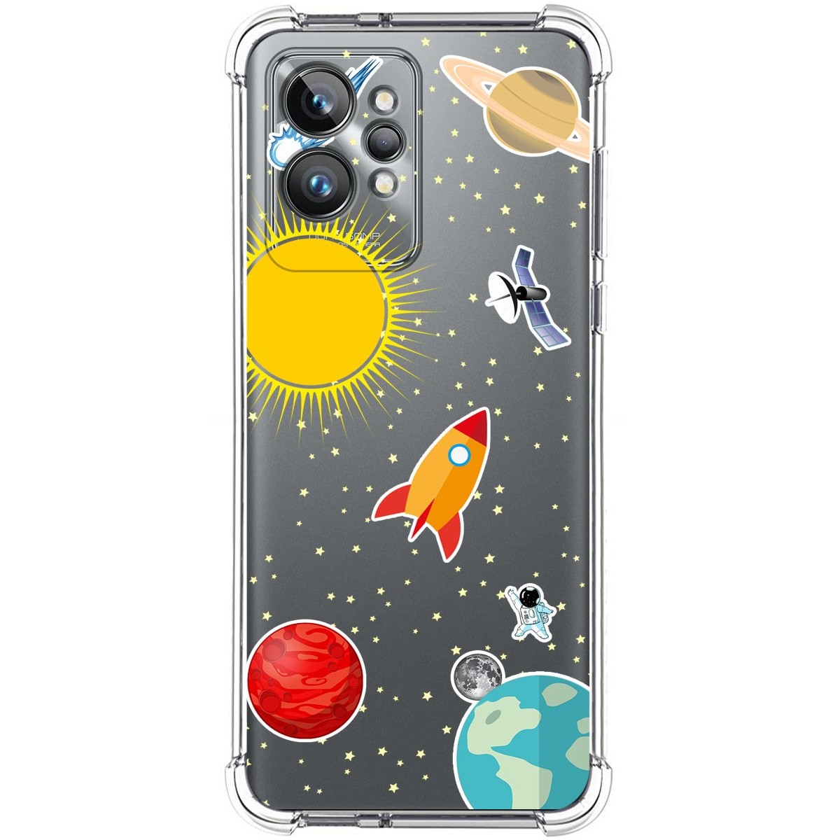 Funda Silicona Antigolpes para Realme GT 2 Pro 5G diseño Espacio Dibujos