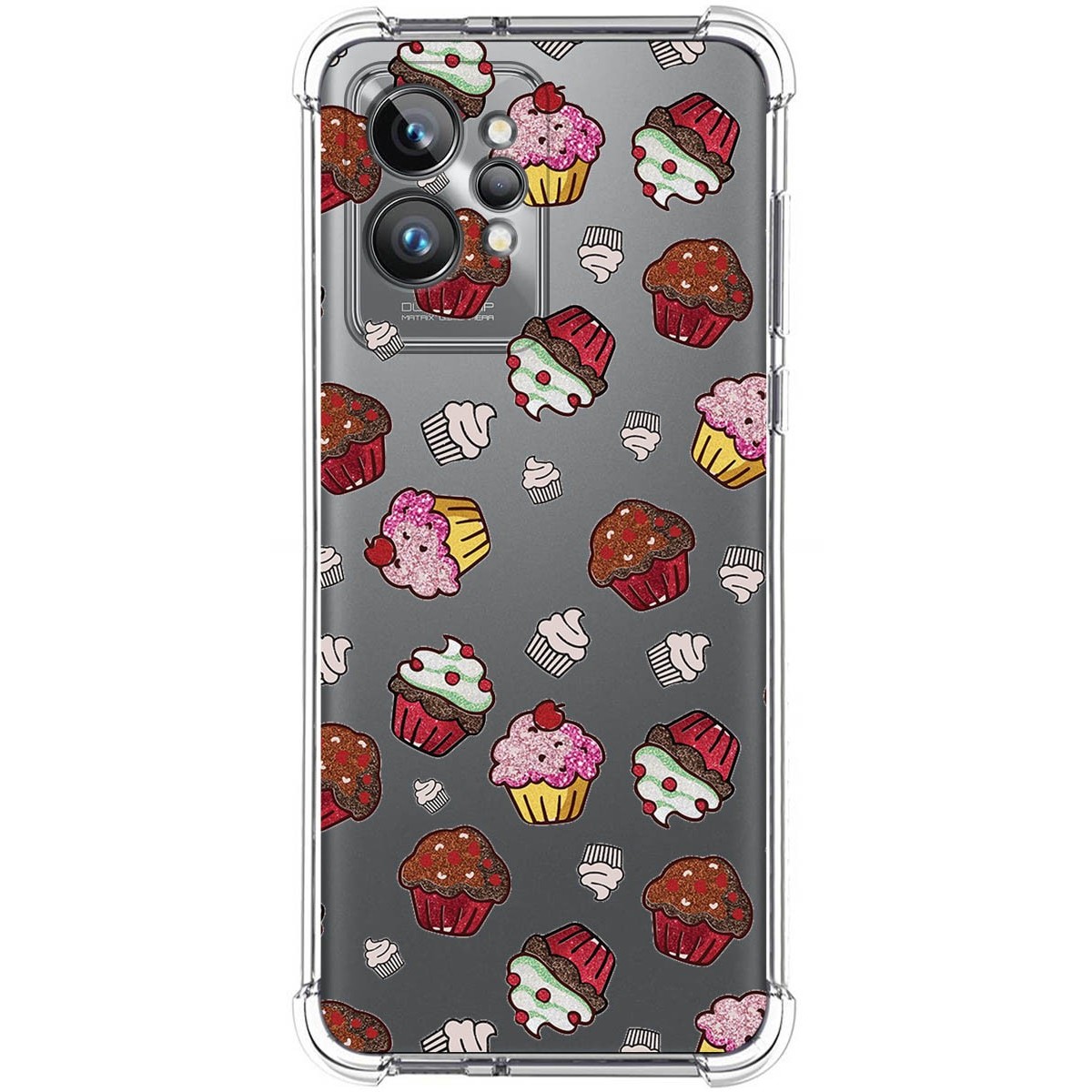 Funda Silicona Antigolpes para Realme GT 2 Pro 5G diseño Muffins Dibujos