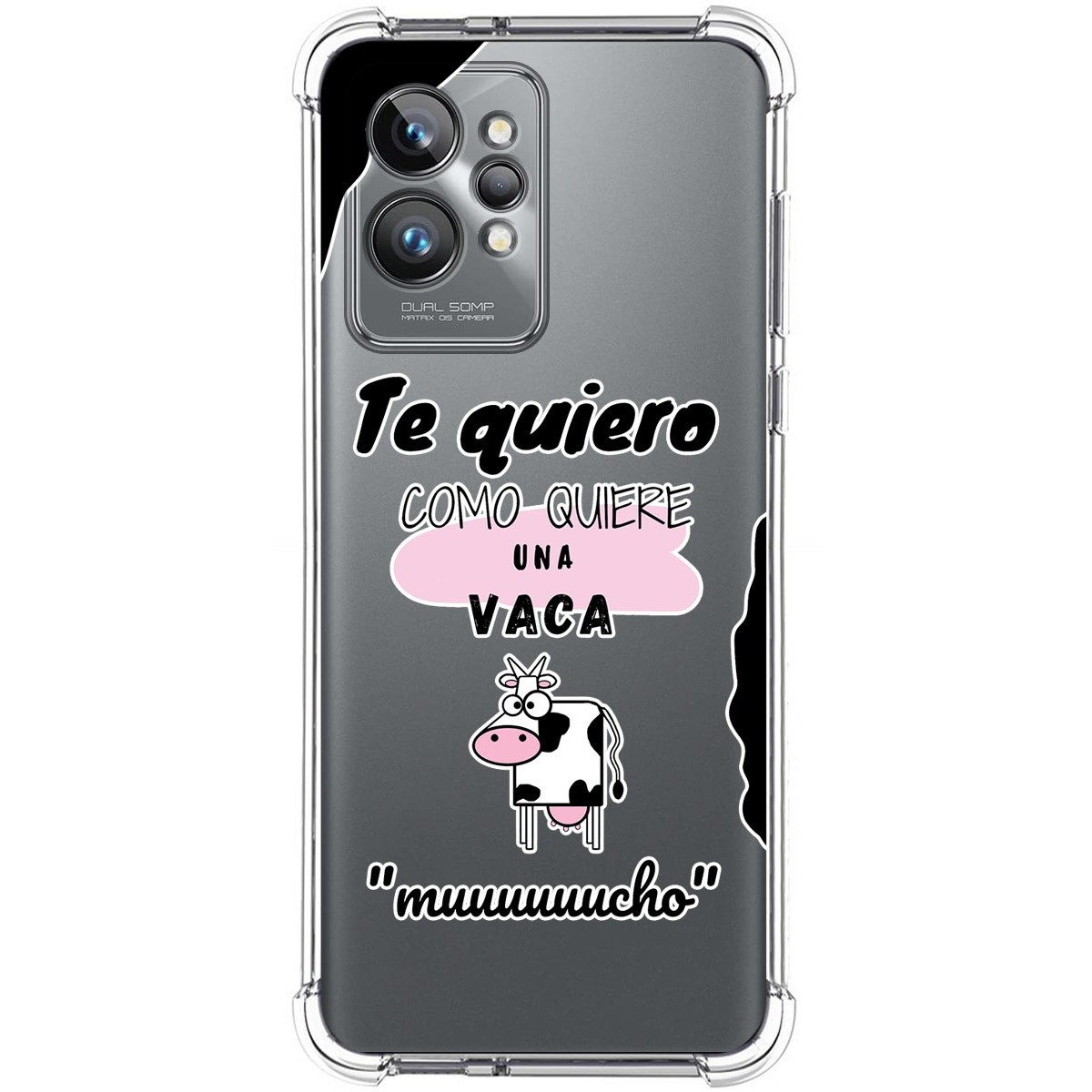 Funda Silicona Antigolpes para Realme GT 2 Pro 5G diseño Vaca Dibujos