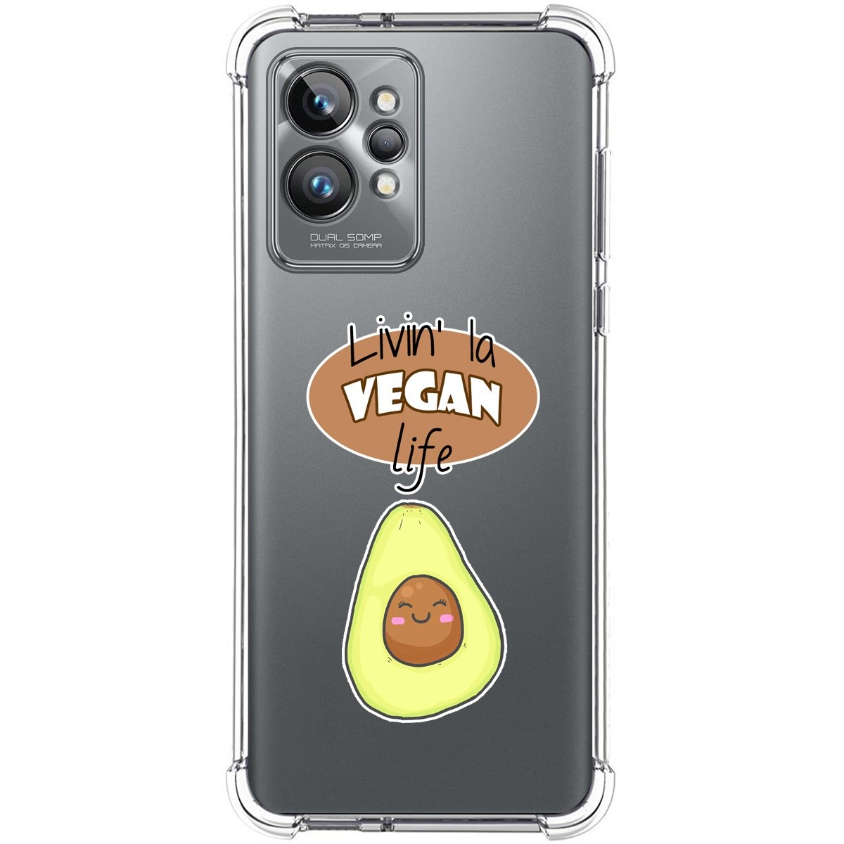 Funda Silicona Antigolpes para Realme GT 2 Pro 5G diseño Vegan Life Dibujos