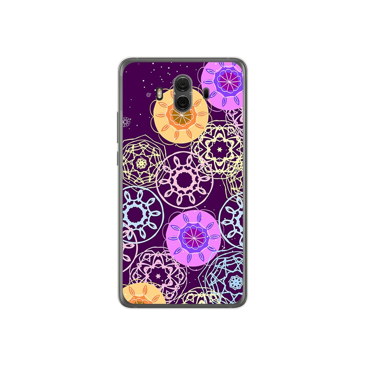 Funda Gel Tpu para Huawei Mate 10  Diseño Radial Dibujos