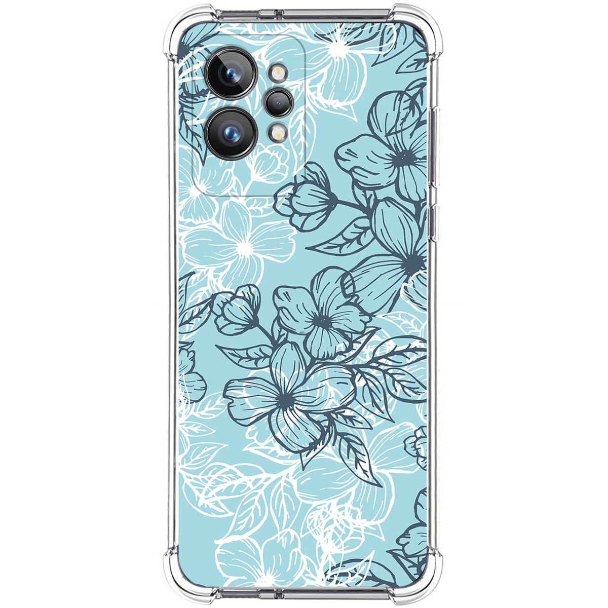 Funda Silicona Antigolpes para Realme GT 2 Pro 5G diseño Flores 03 Dibujos