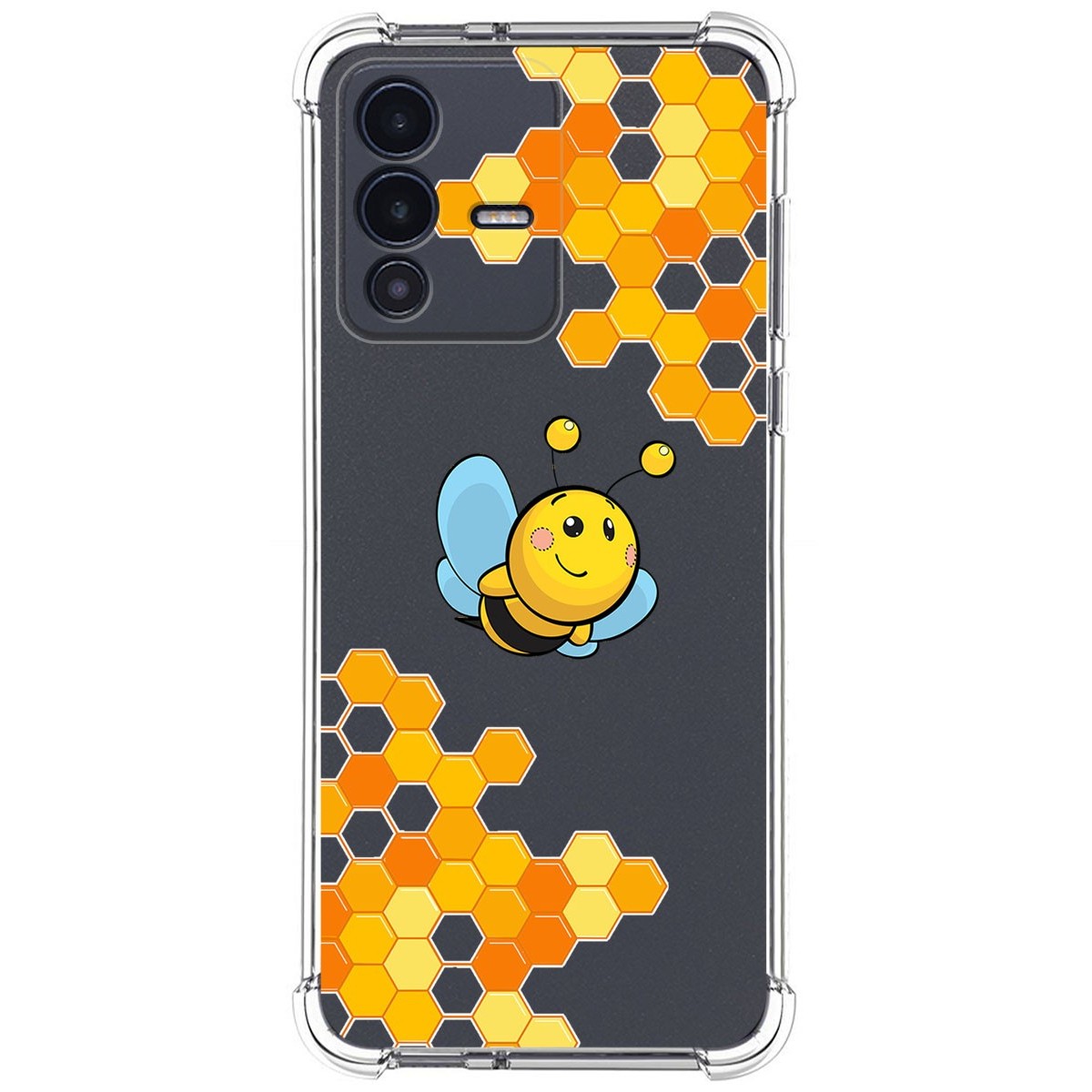 Funda Silicona Antigolpes para Vivo V23 5G diseño Abeja Dibujos