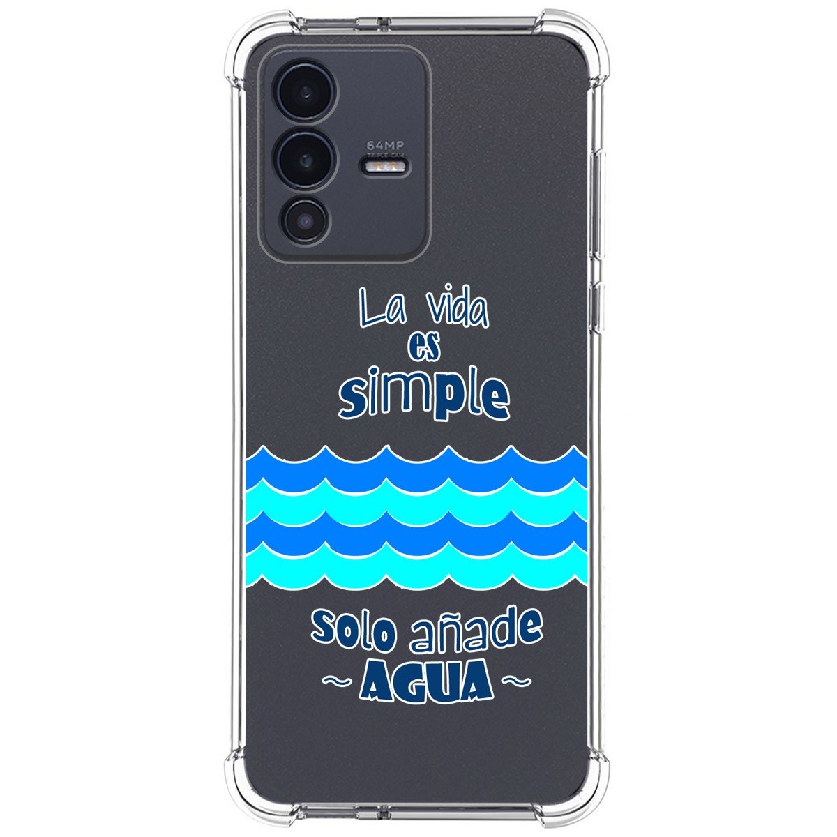 Funda Silicona Antigolpes para Vivo V23 5G diseño Agua Dibujos