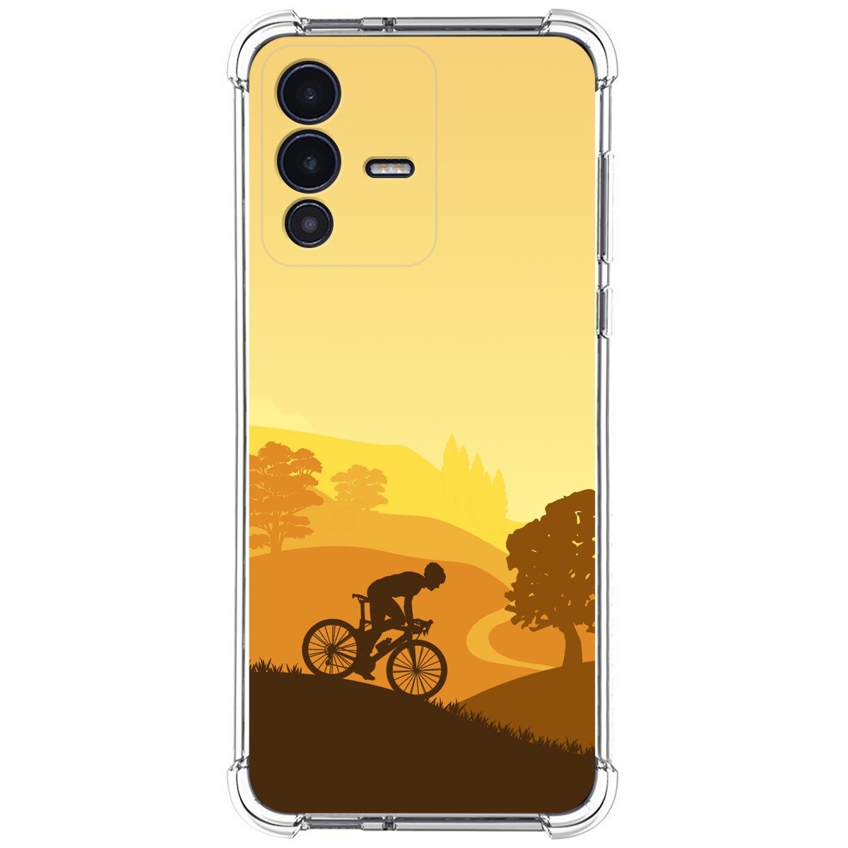 Funda Silicona Antigolpes para Vivo V23 5G diseño Ciclista Dibujos