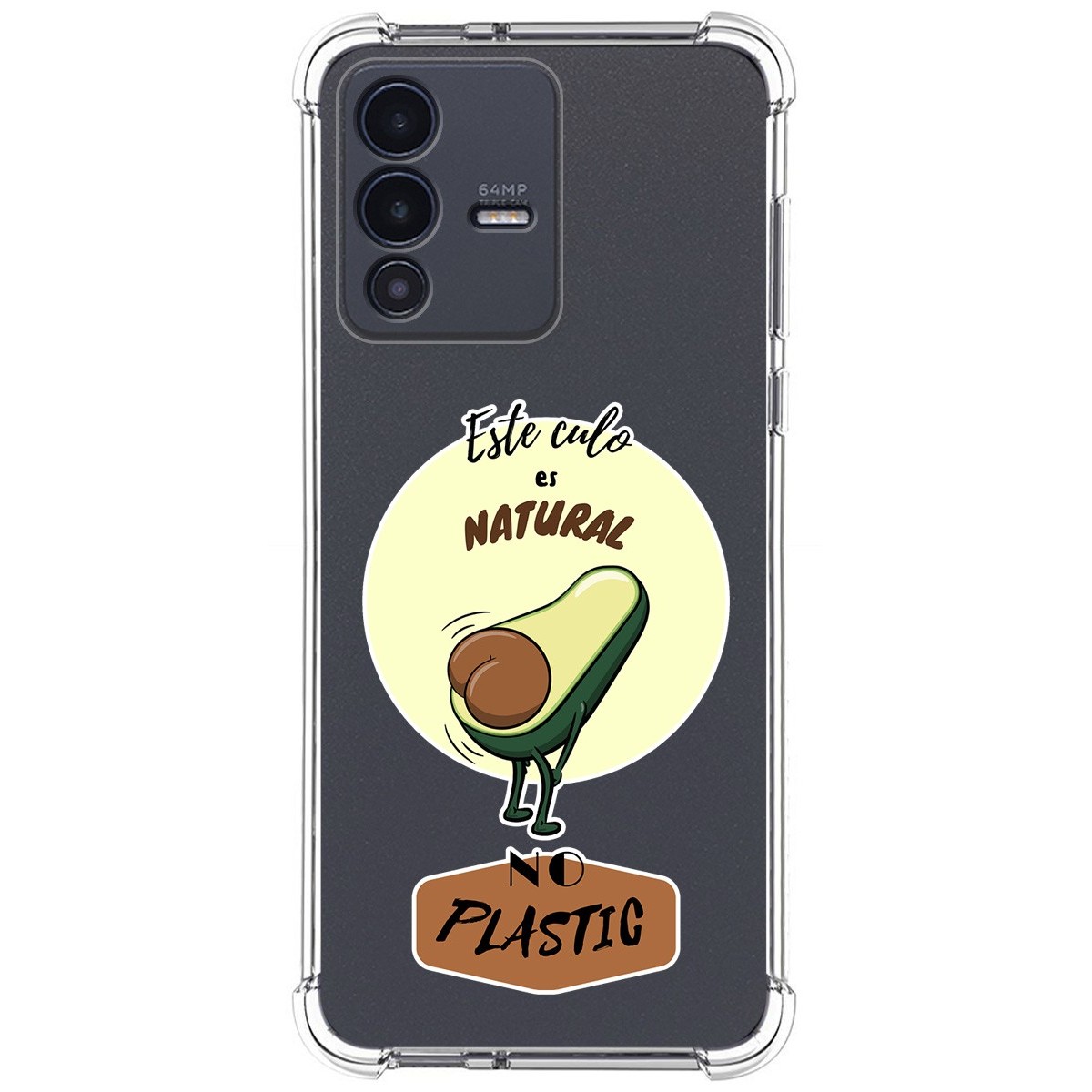 Funda Silicona Antigolpes para Vivo V23 5G diseño Culo Natural Dibujos