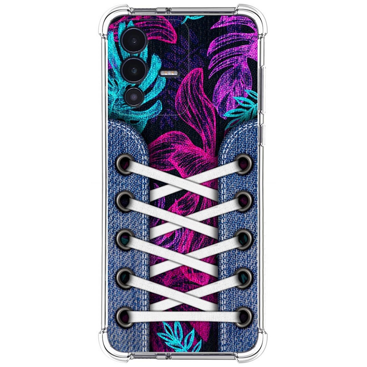 Funda Silicona Antigolpes para Vivo V23 5G diseño Zapatillas 07 Dibujos