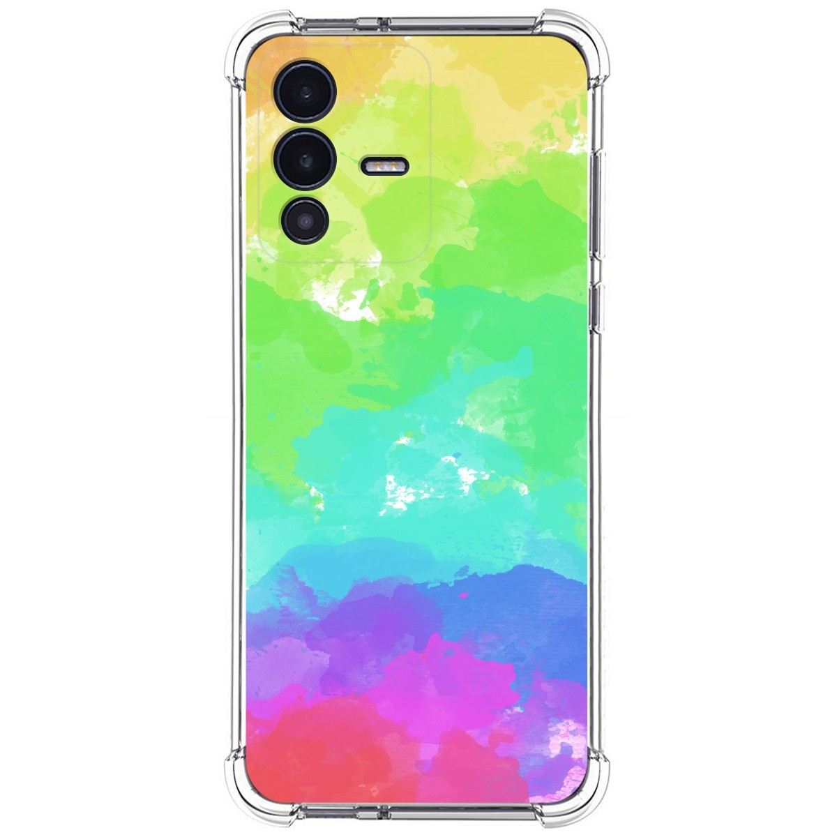 Funda Silicona Antigolpes para Vivo V23 5G diseño Acuarela 03 Dibujos