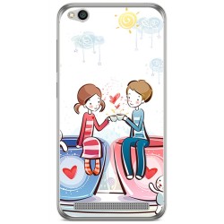 Funda Gel Tpu para Xiaomi Redmi 5A Diseño Cafe Dibujos