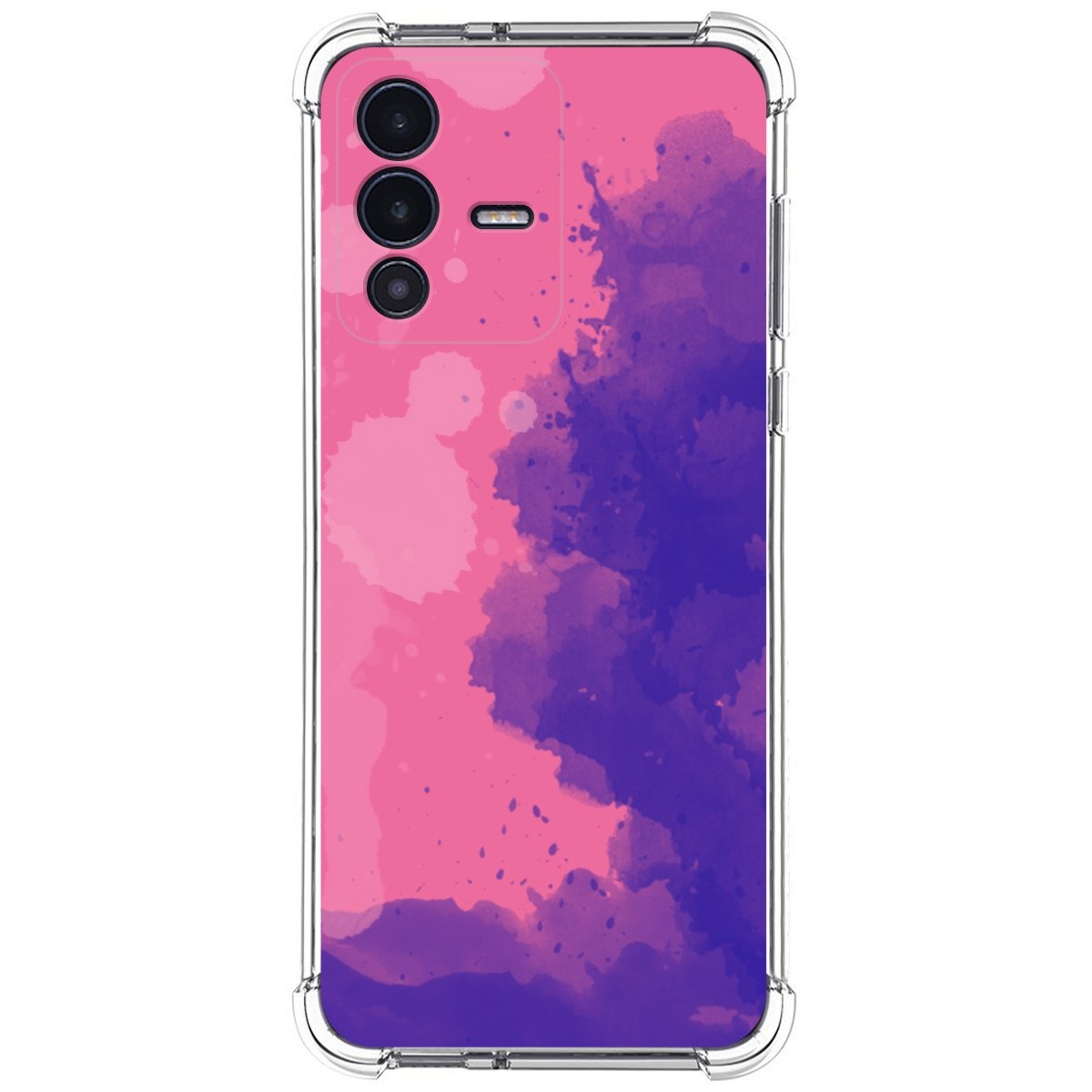 Funda Silicona Antigolpes para Vivo V23 5G diseño Acuarela 07 Dibujos