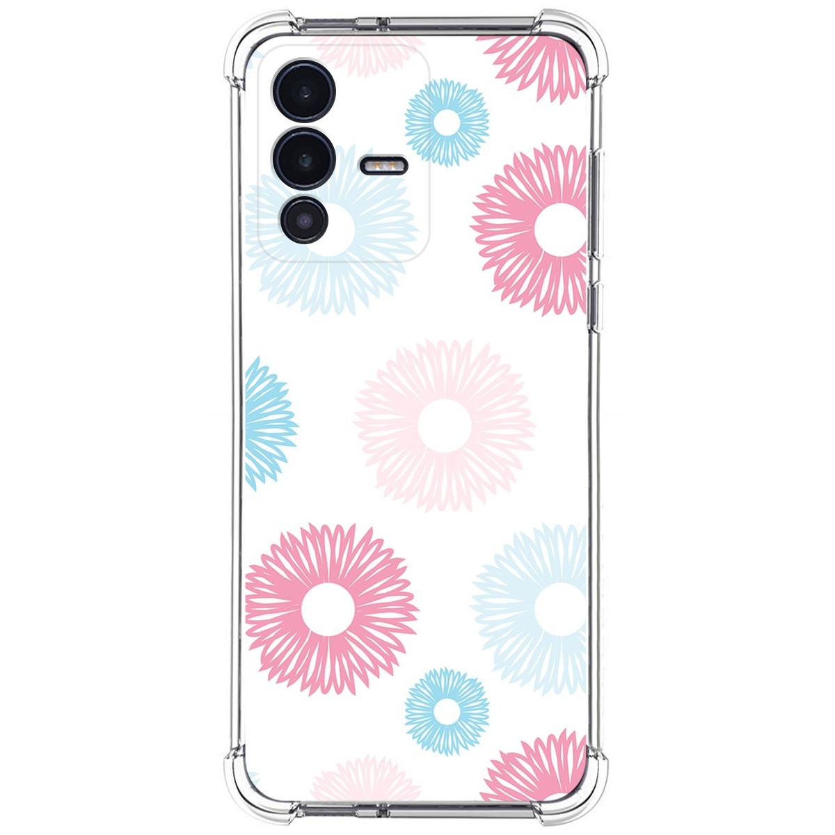 Funda Silicona Antigolpes para Vivo V23 5G diseño Flores 06 Dibujos
