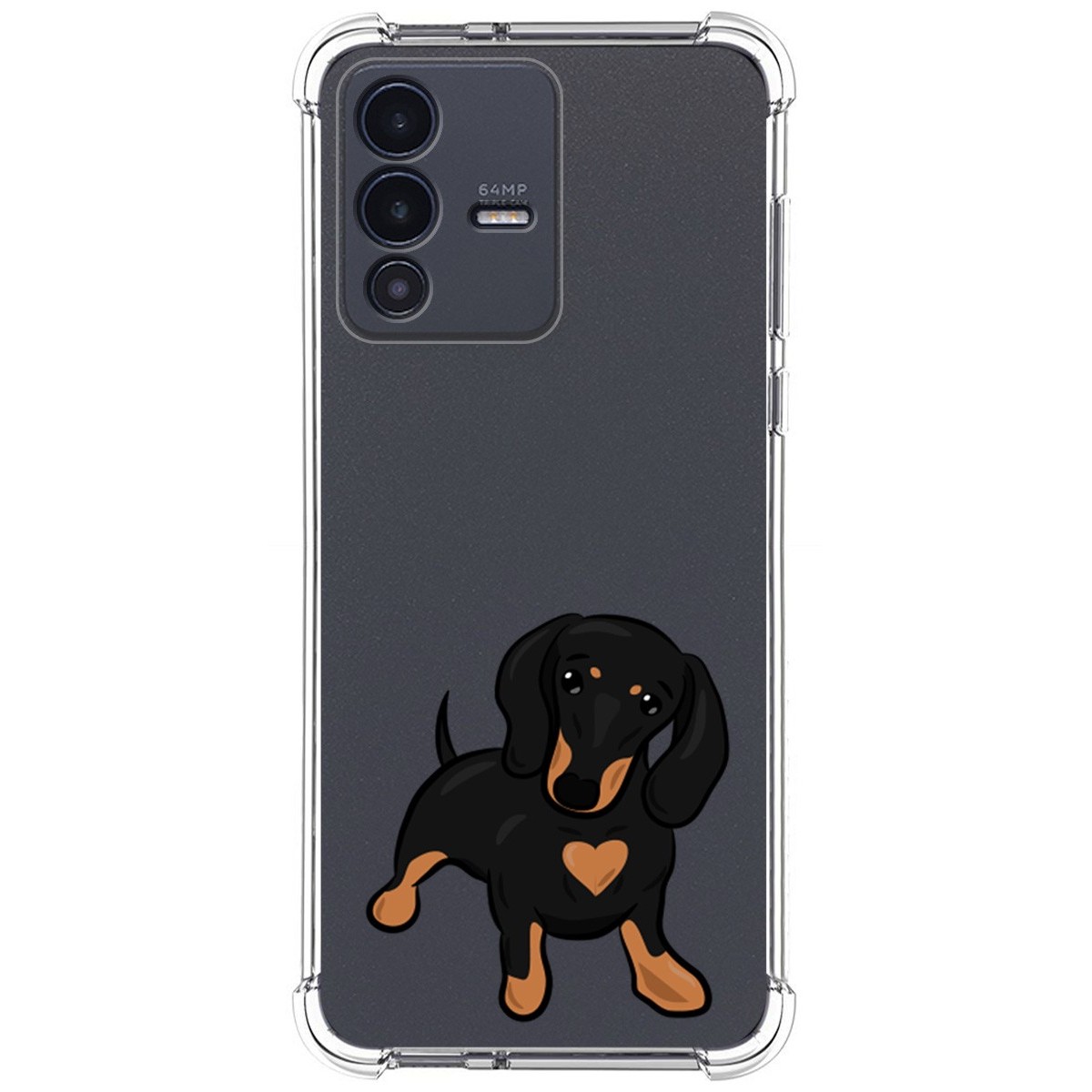 Funda Silicona Antigolpes para Vivo V23 5G diseño Perros 04 Dibujos