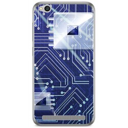 Funda Gel Tpu para Xiaomi Redmi 5A Diseño Circuito Dibujos