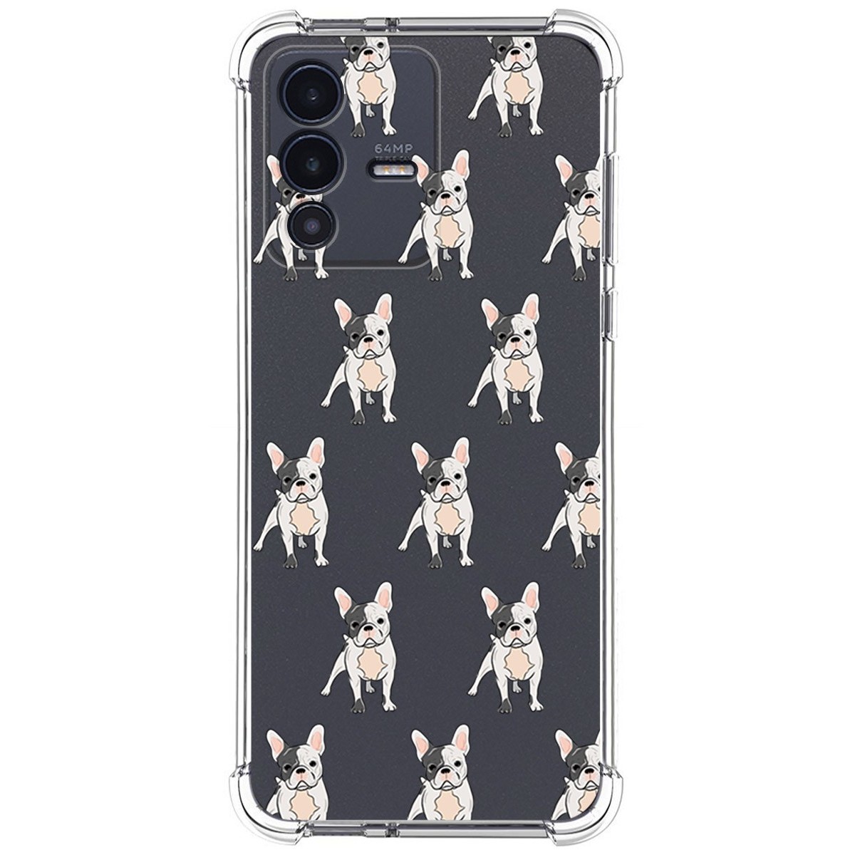 Funda Silicona Antigolpes para Vivo V23 5G diseño Perros 12 Dibujos