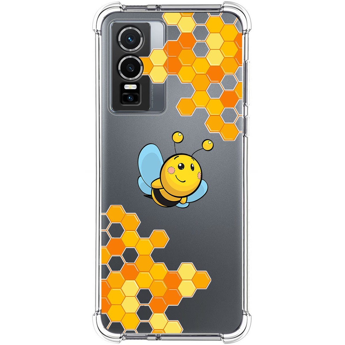 Funda Silicona Antigolpes para Vivo Y76 5G diseño Abeja Dibujos