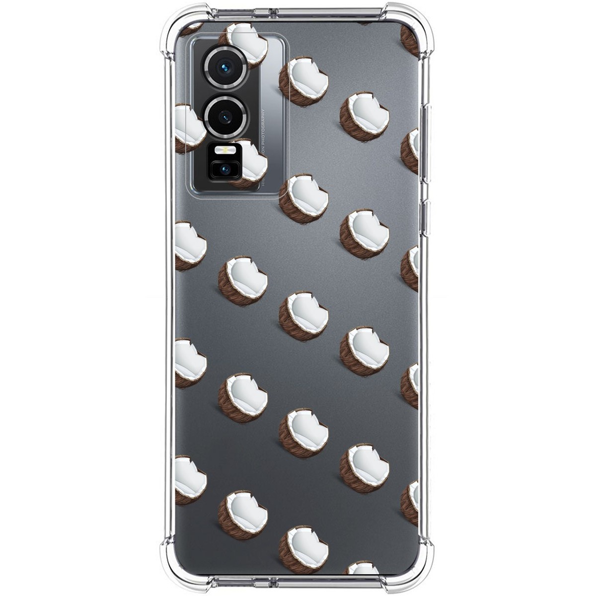 Funda Silicona Antigolpes para Vivo Y76 5G diseño Cocos Dibujos