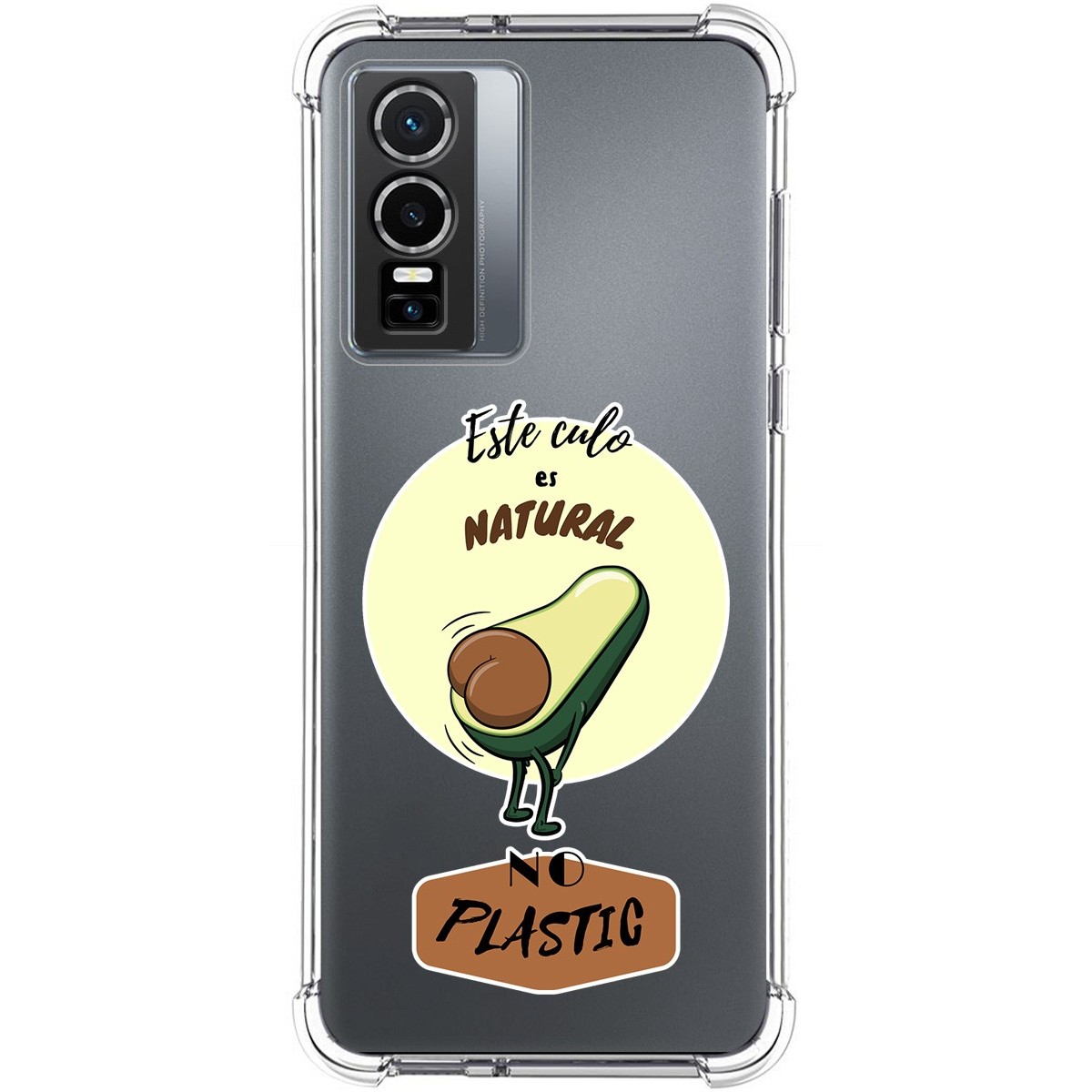 Funda Silicona Antigolpes para Vivo Y76 5G diseño Culo Natural Dibujos