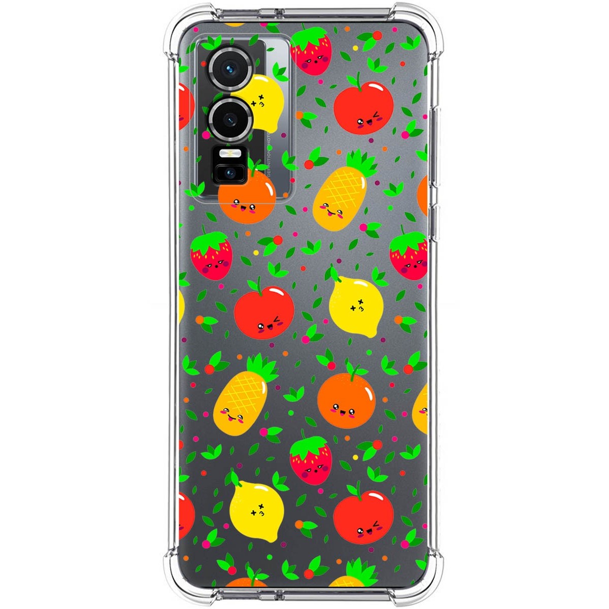 Funda Silicona Antigolpes para Vivo Y76 5G diseño Frutas 01 Dibujos