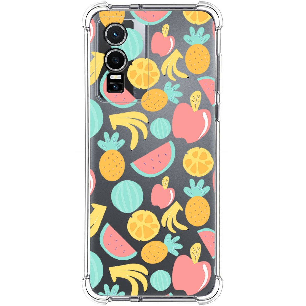 Funda Silicona Antigolpes para Vivo Y76 5G diseño Frutas 02 Dibujos