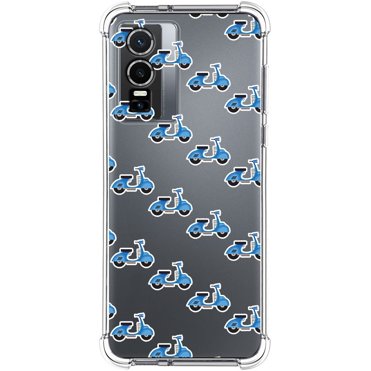 Funda Silicona Antigolpes para Vivo Y76 5G diseño Scooter Dibujos