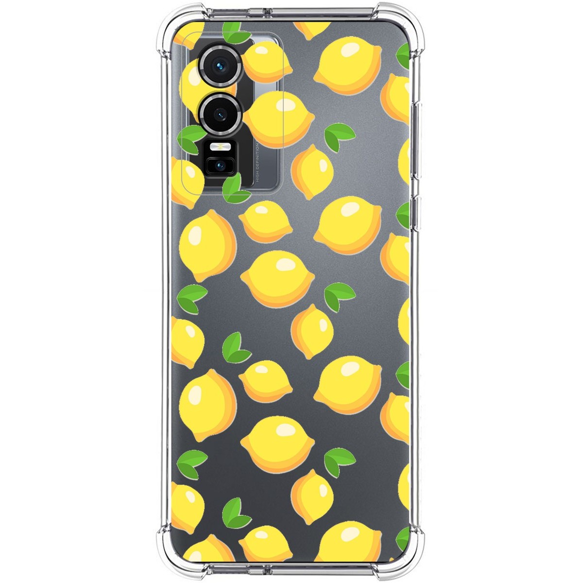 Funda Silicona Antigolpes para Vivo Y76 5G diseño Limones Dibujos