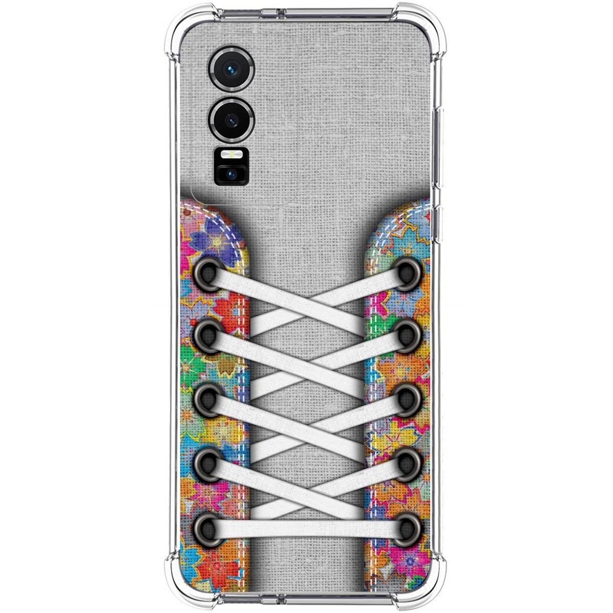 Funda Silicona Antigolpes para Vivo Y76 5G diseño Zapatillas 04 Dibujos