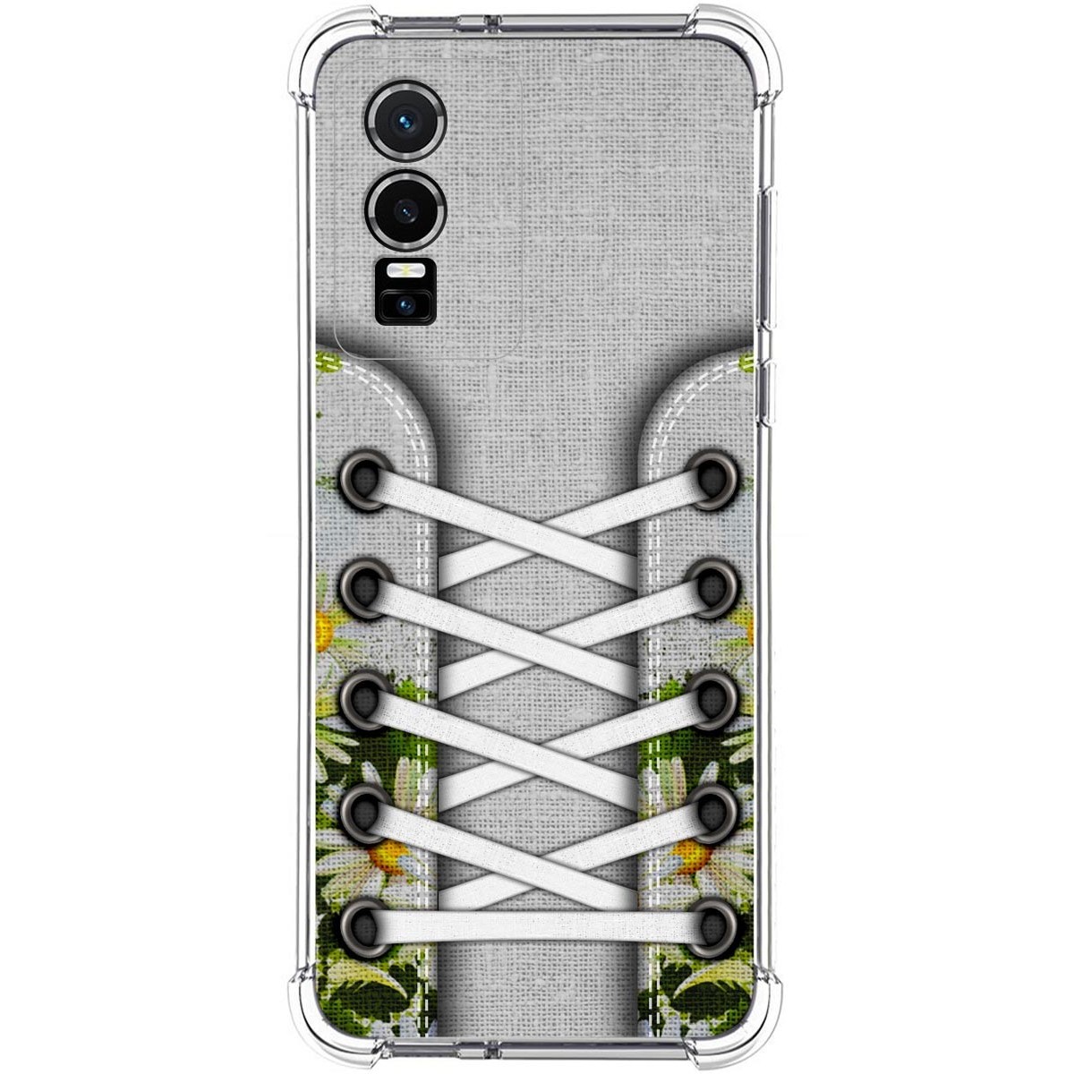 Funda Silicona Antigolpes para Vivo Y76 5G diseño Zapatillas 08 Dibujos