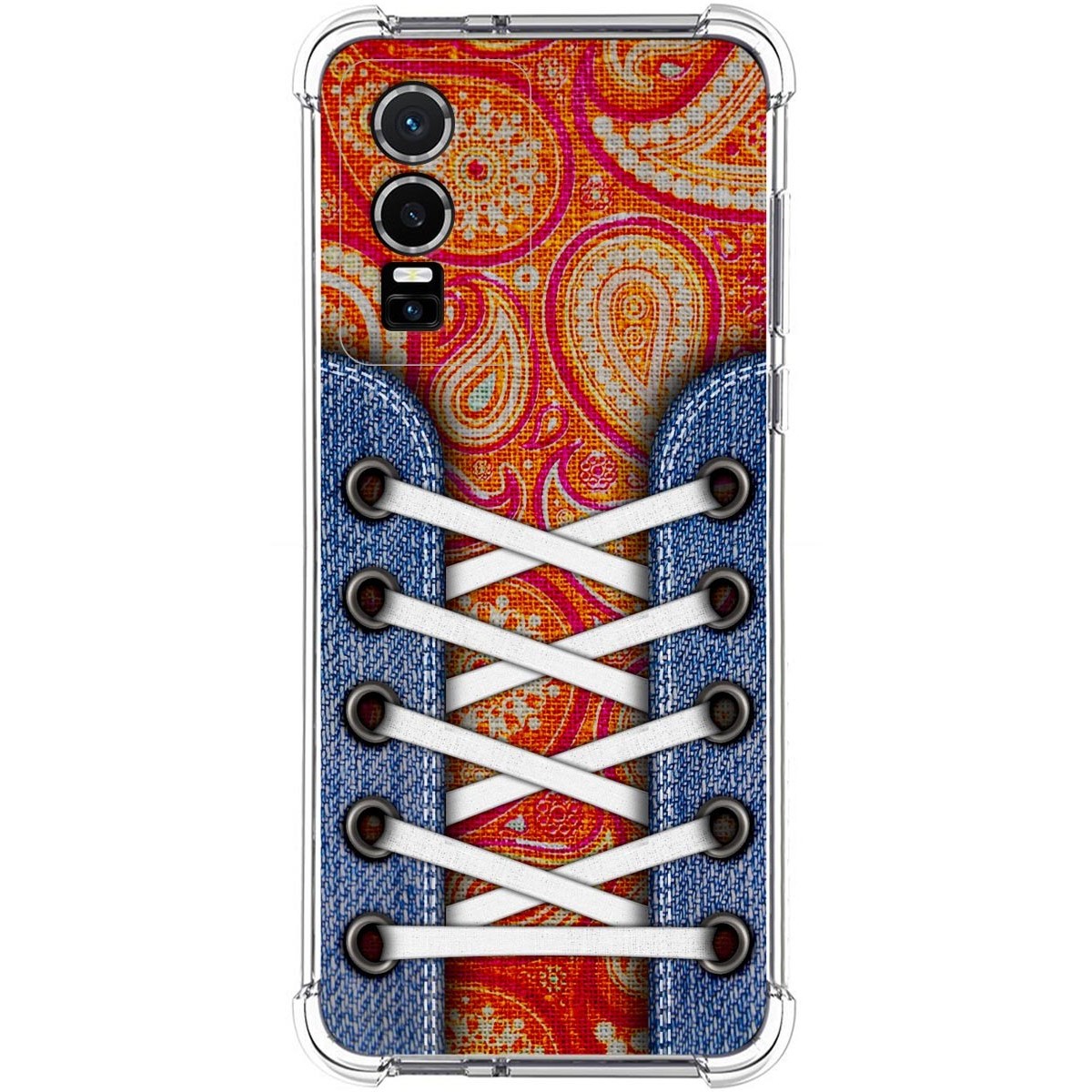 Funda Silicona Antigolpes para Vivo Y76 5G diseño Zapatillas 10 Dibujos