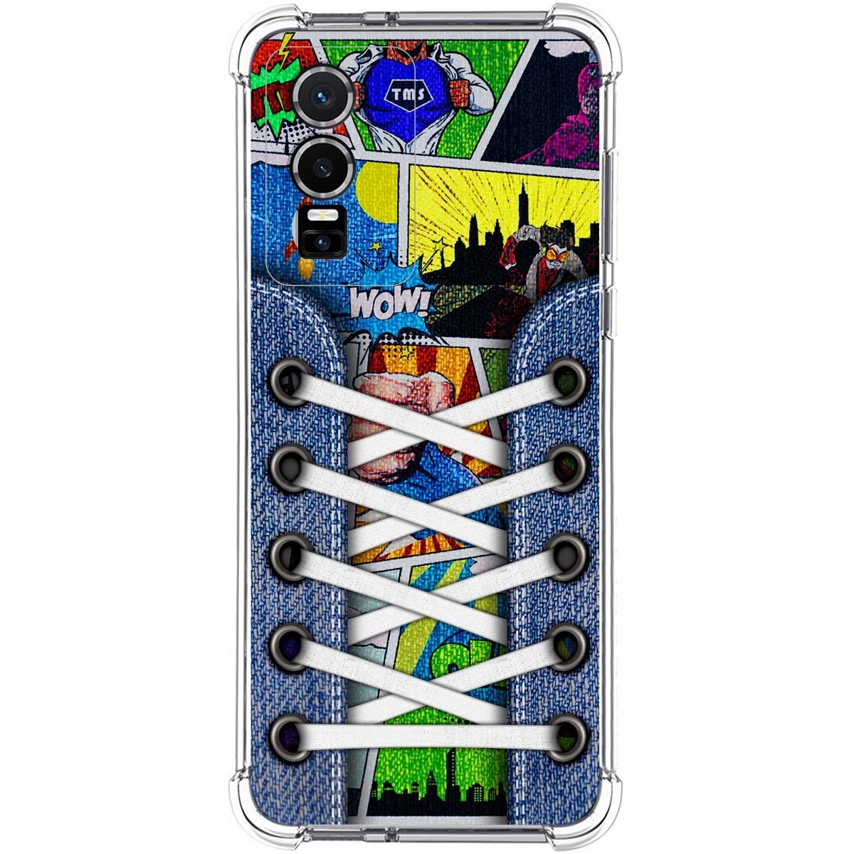 Funda Silicona Antigolpes para Vivo Y76 5G diseño Zapatillas 14 Dibujos