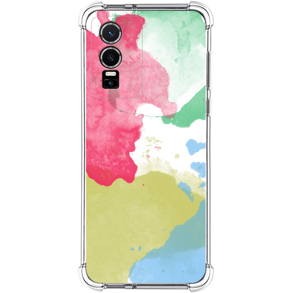 Funda Silicona Antigolpes para Vivo Y76 5G diseño Acuarela 02 Dibujos