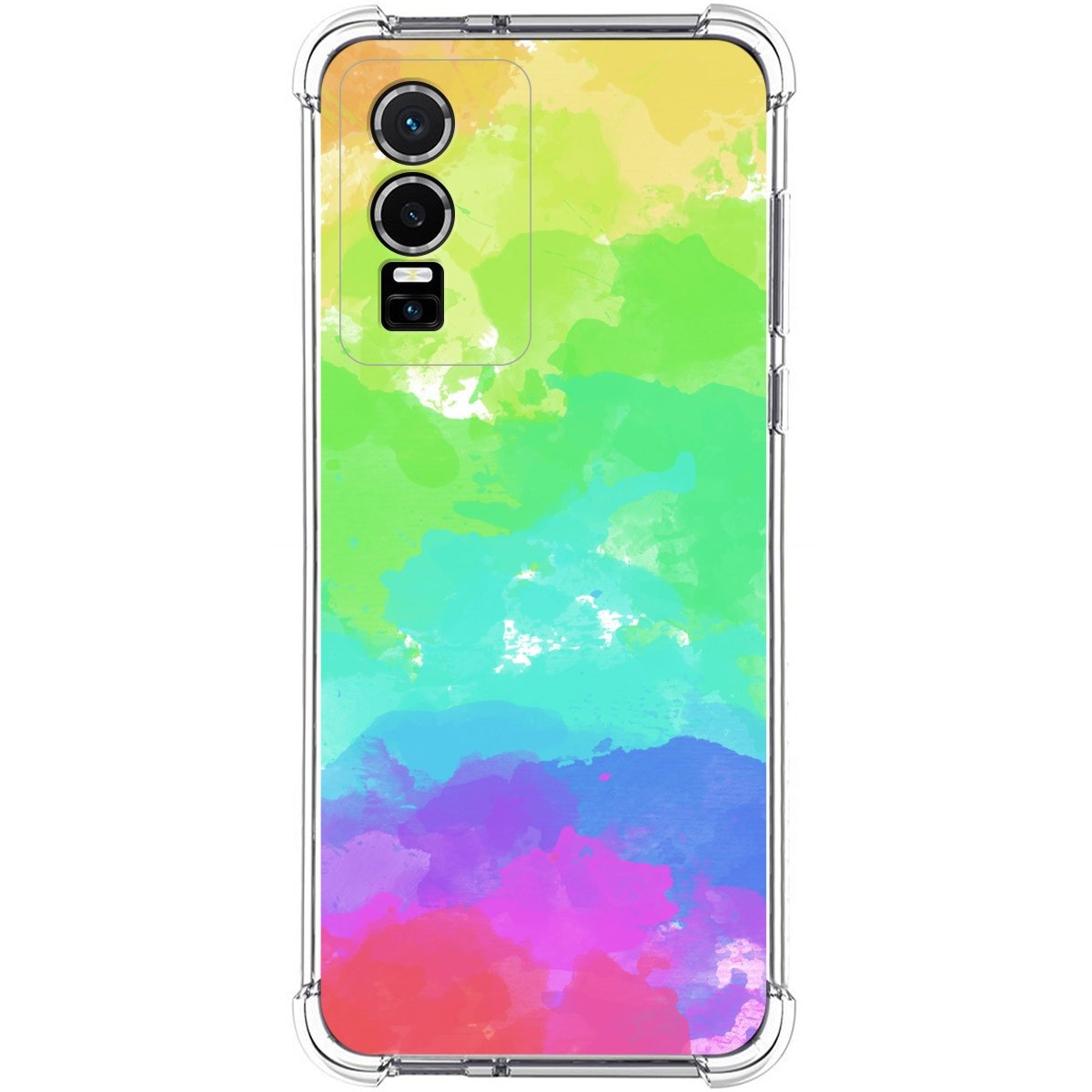 Funda Silicona Antigolpes para Vivo Y76 5G diseño Acuarela 03 Dibujos
