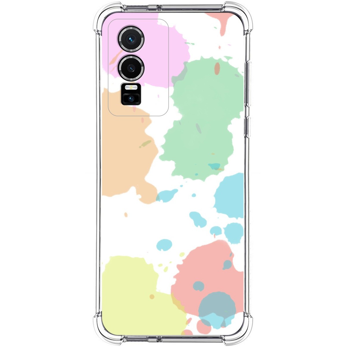 Funda Silicona Antigolpes para Vivo Y76 5G diseño Acuarela 05 Dibujos