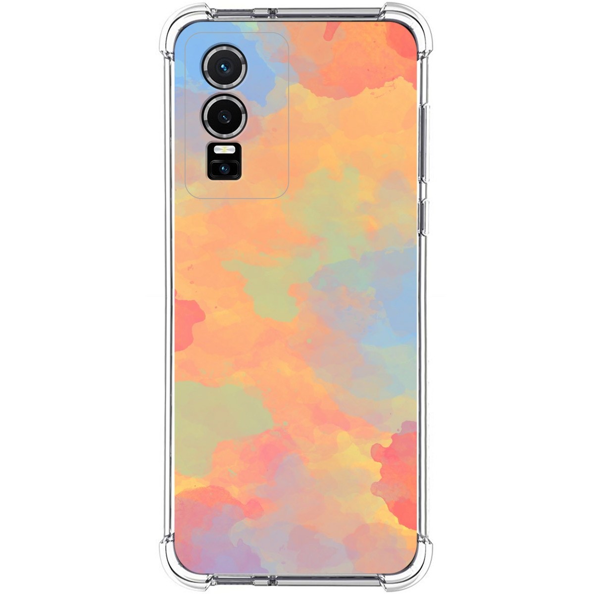 Funda Silicona Antigolpes para Vivo Y76 5G diseño Acuarela 08 Dibujos