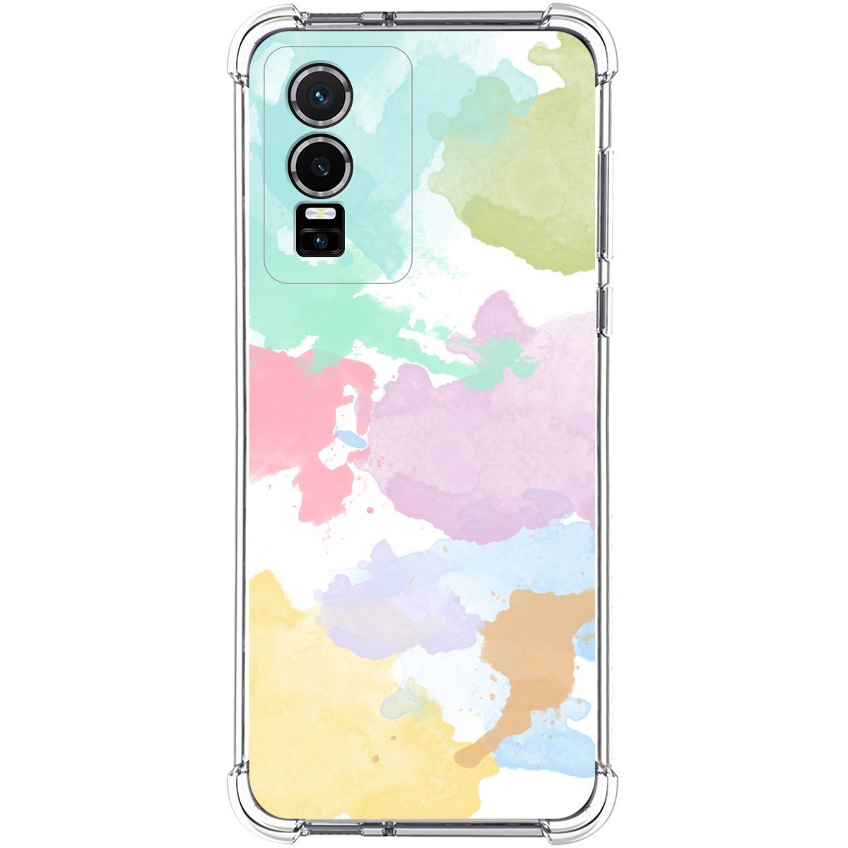 Funda Silicona Antigolpes para Vivo Y76 5G diseño Acuarela 11 Dibujos
