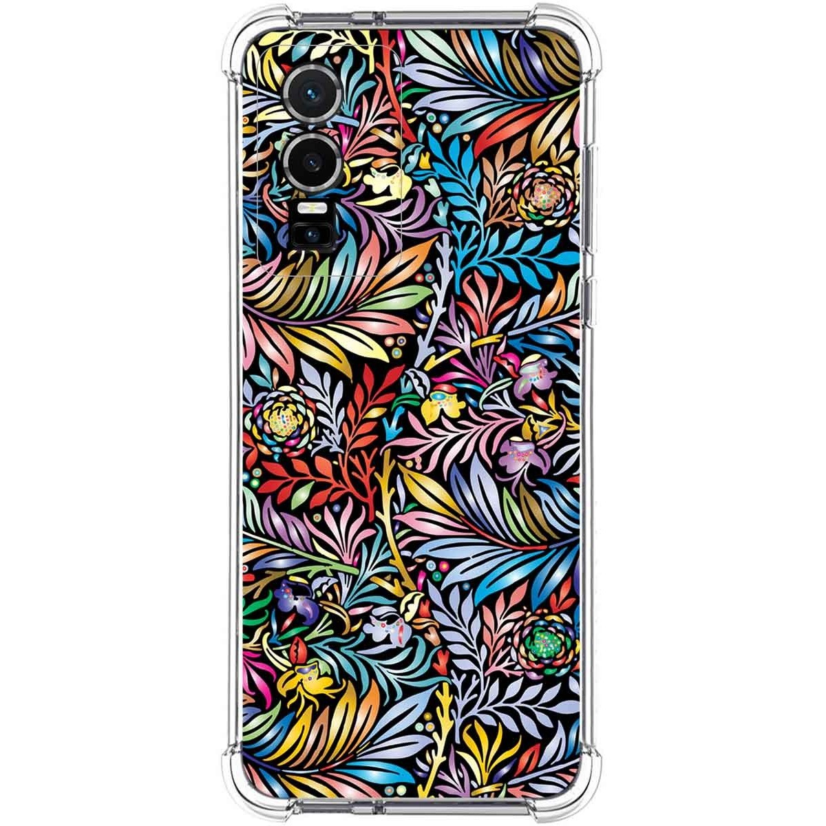 Funda Silicona Antigolpes para Vivo Y76 5G diseño Flores 04 Dibujos