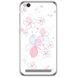 Funda Gel Tpu para Xiaomi Redmi 5A Diseño Flores Minimal Dibujos